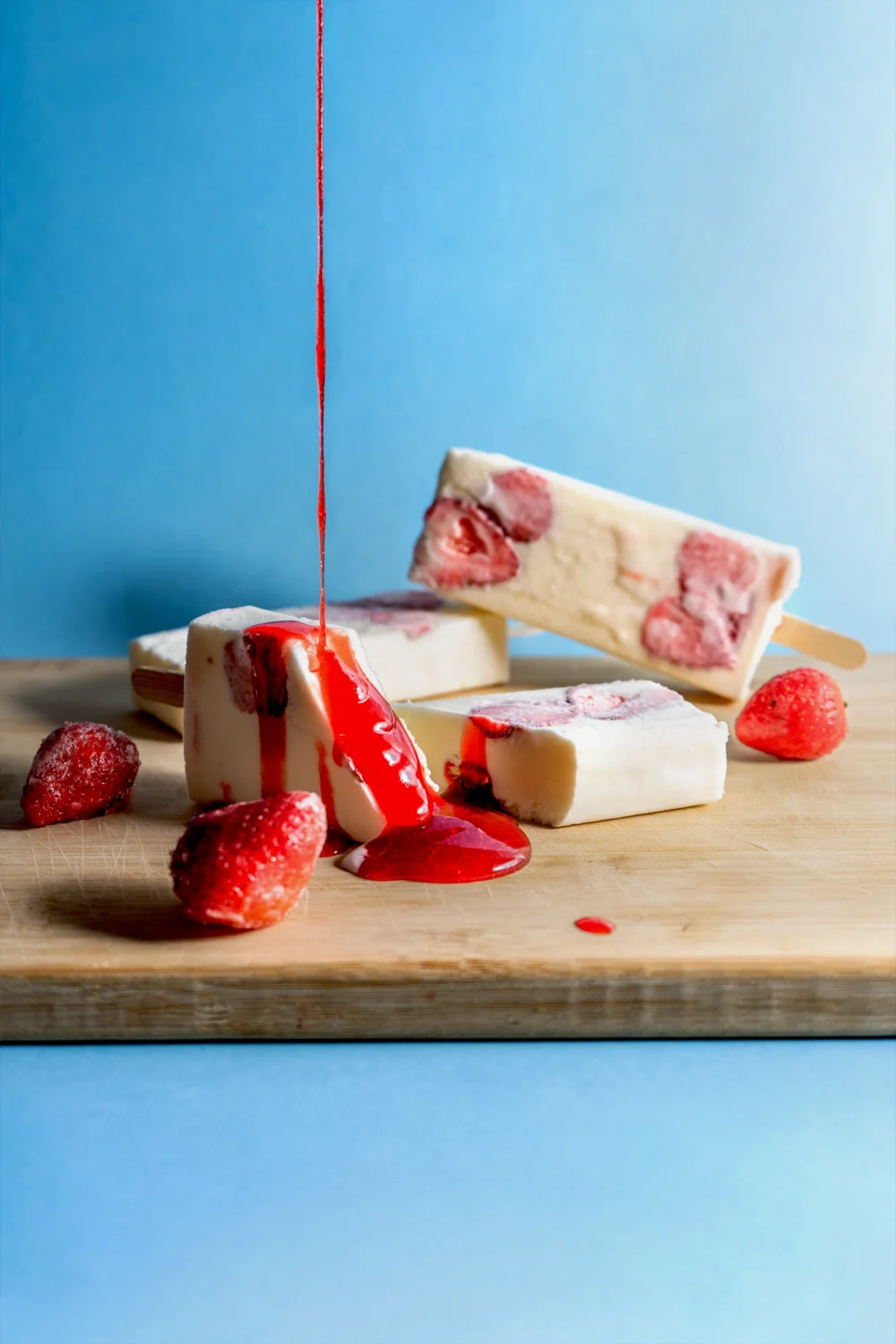 Paleta de Vainilla con Fresa