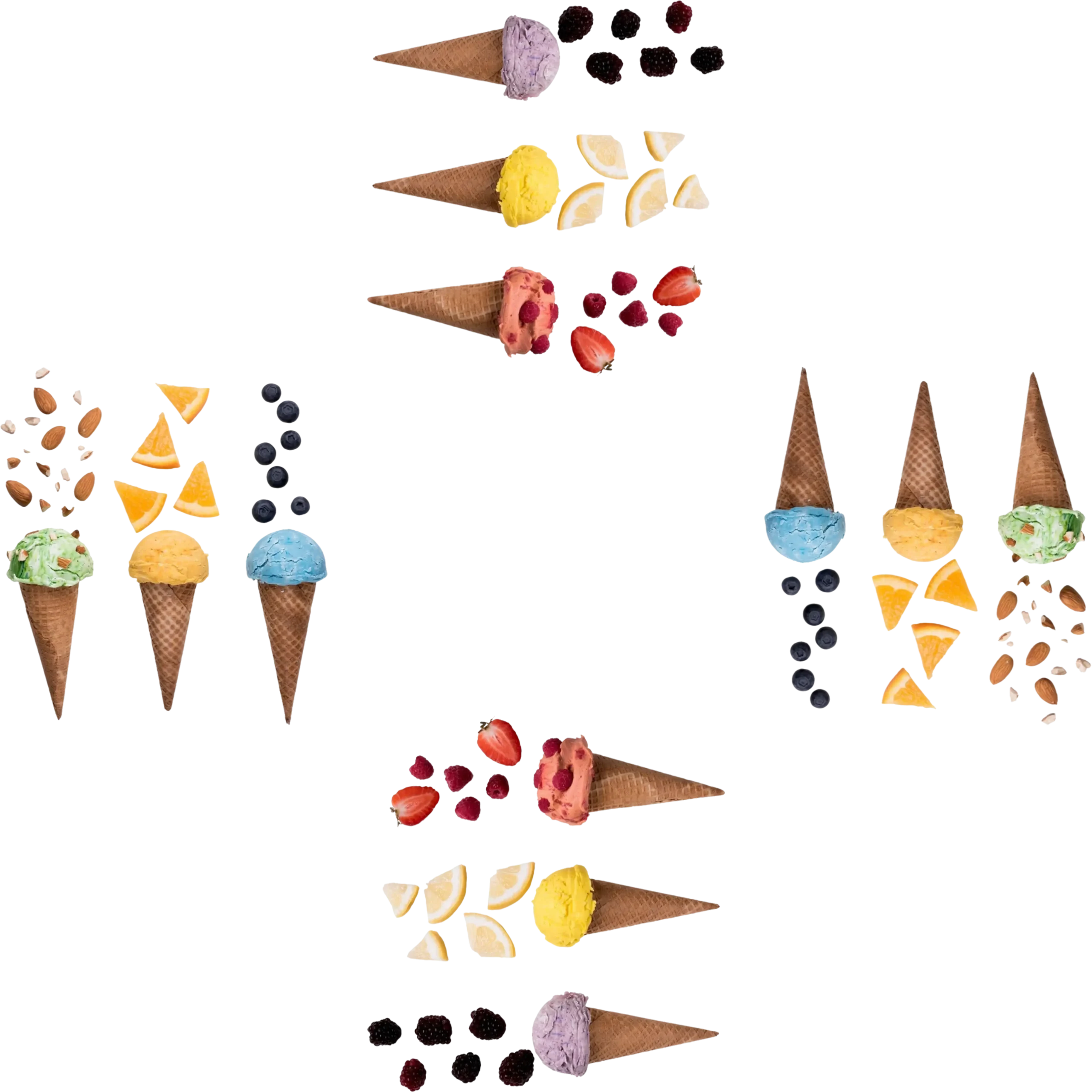 Helado decorativo